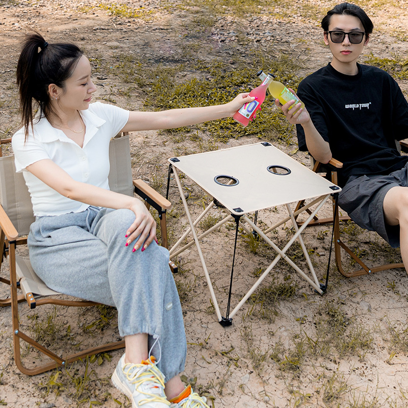 Dacheng Outdoor Camping Equipment Folding Table And Chair Portable Picnic Table Square Table Camping Table And Chair Set Specification drawing