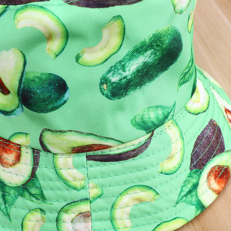 New Fisherman Hat New Printed Children's Hat Boys And Girls Outdoor Everything With Fruit Pattern Personality Sunscreen Basin Hat Application Scenario