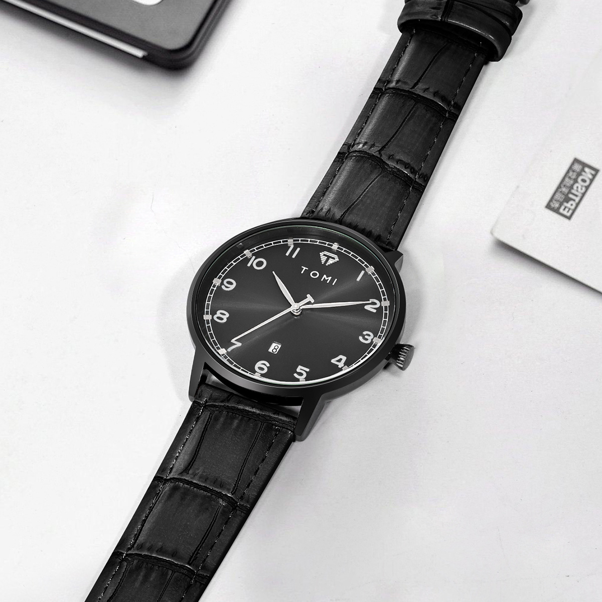 【 New Product 】TOMI Temi Watch Korean Version Fashionable round men's and women's Watch, trendy, simple and casual calendar Wristwatch Application Scenario