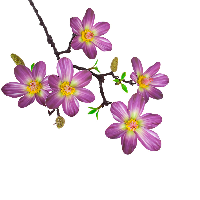3D Series 5 3D Passion Orchid Simulation Flower Home Tabletop Decoration Flower Table Decoration Wholesale Item Picture