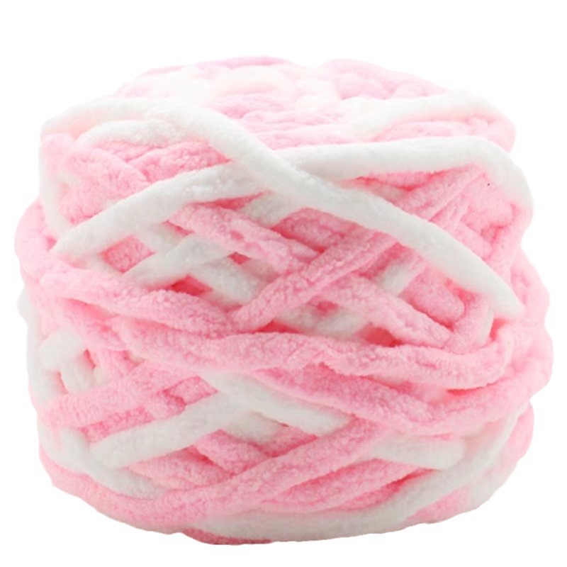 Wholesale ice strip thread, single-strand coarse wool, tuft woven blanket, hook slippers thread, scarf, hat and scarf thread manufacturer Item Picture