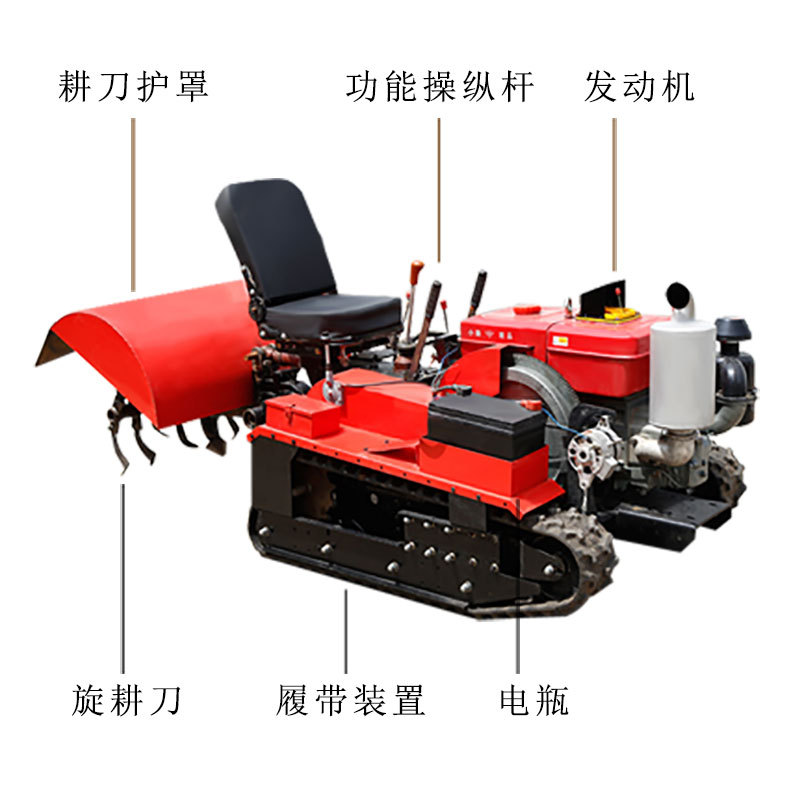 柴油履带旋耕机/多功能开沟机/锄草机产品图