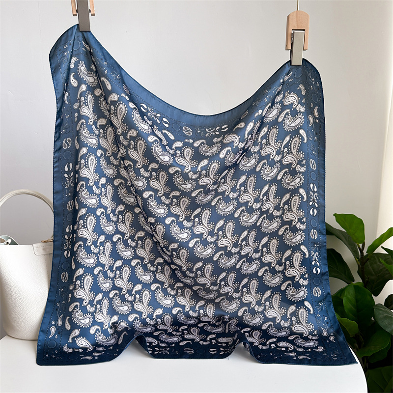 Simple Cashew Nut Butterfly Pattern Scarf Women's Spring/Summer Scarf Travel Sun Protection Shawls All Match Decorative Scarf Career Specification drawing