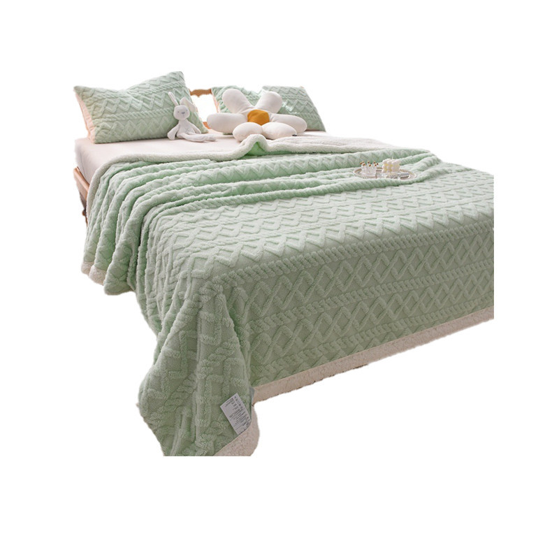 Autumn And Winter Solid Color Tuff Wool Blanket Thick Warm Blanket Will Sell Gift Blanket Custom Wholesale Item Picture