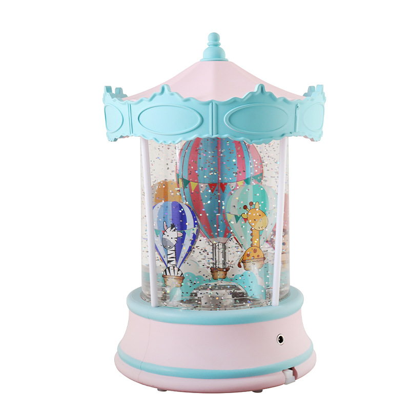 Led Light Crystal Ball Automatic Snow Carousel Music Box Music Box Presents A Birthday Gift To Friends Item Picture