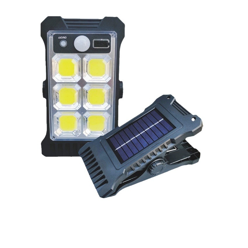 Cross-Border New Solar Clamp Light Camping Light Home Garden Garden Light Outdoor Lighting Emergency Item Picture