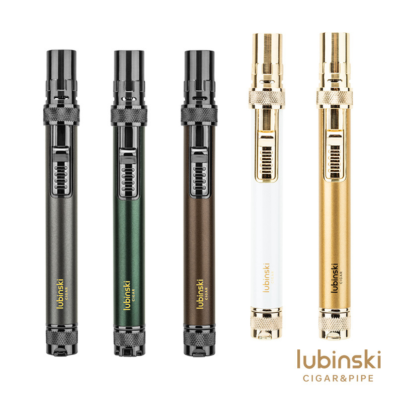 鲁宾斯基雪茄打火机多功能便携直冲火机带开孔器持灰针LUBINSKI