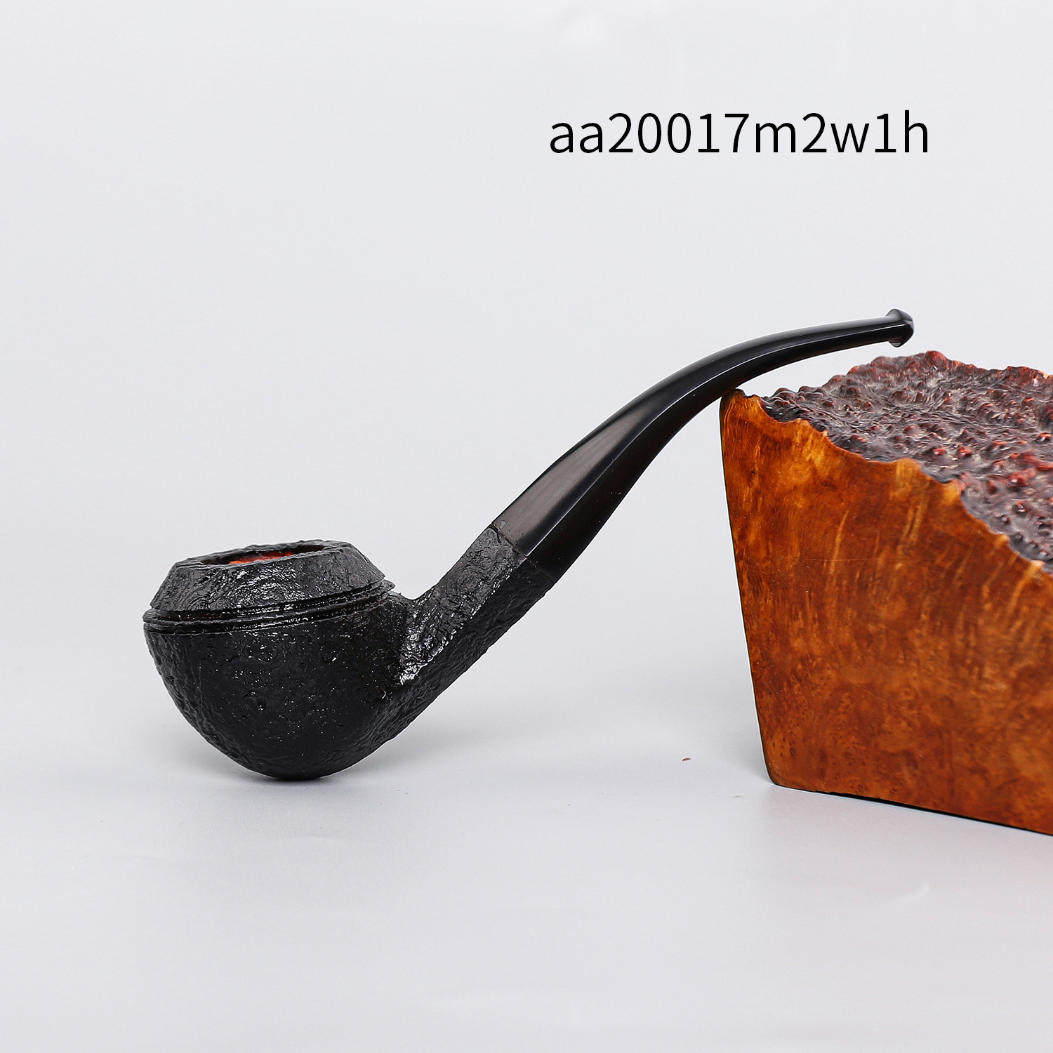 木香手工木制石楠木烟斗烟具弯式硫化橡烟嘴小号牛头斗实木烟斗