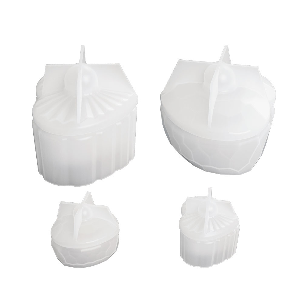 diy crystal resin resin gypsum heart-shaped rhombus candle cup incense burner stand ornament, silicone mold handicraft ornament, handicraft Item Picture