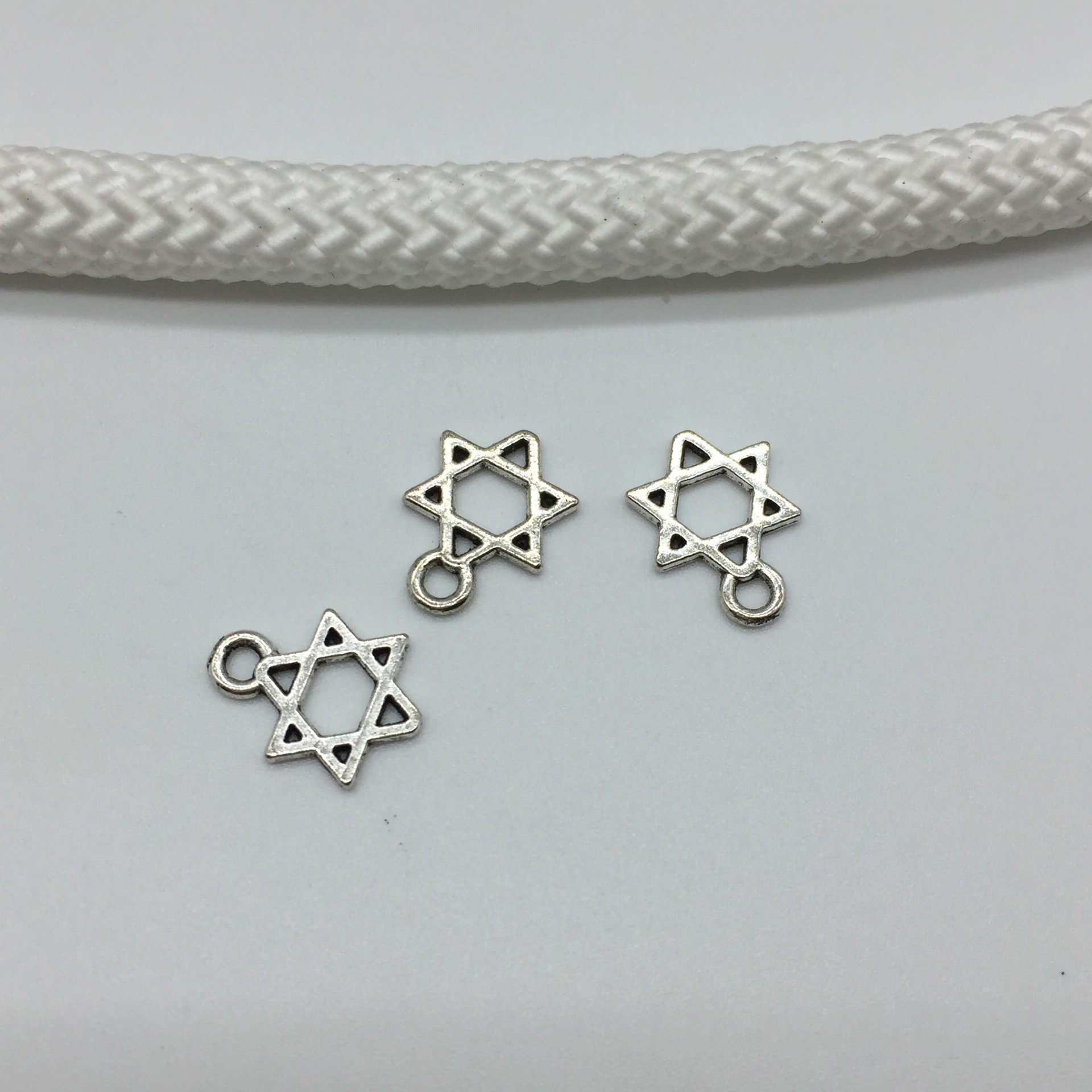 9*12Mm Ancient Silver Star Accessories Bracelet Star Moon Pendant Diy Hexagon Star Pendant Manufacturers Wholesale
