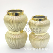 Jinbao vases modern high-grade ceramic vases shrink point glaze craft flower pot manufacturers wholesale flower pot crafts home furnishings