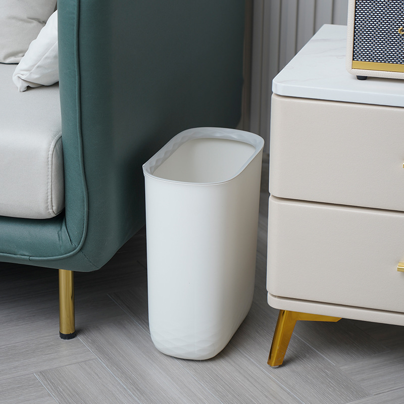 Wholesale of creative Nordic-style household kitchen waste trash cans, wall-mounted suspended large-capacity crevice toilets and bathrooms Specification image