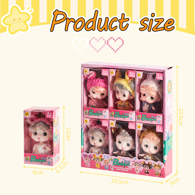 Новая модель 8 - cm mini dolls с прелестными кукольными ручками для BJD имитирует детские игрушки на день рождения details Picture