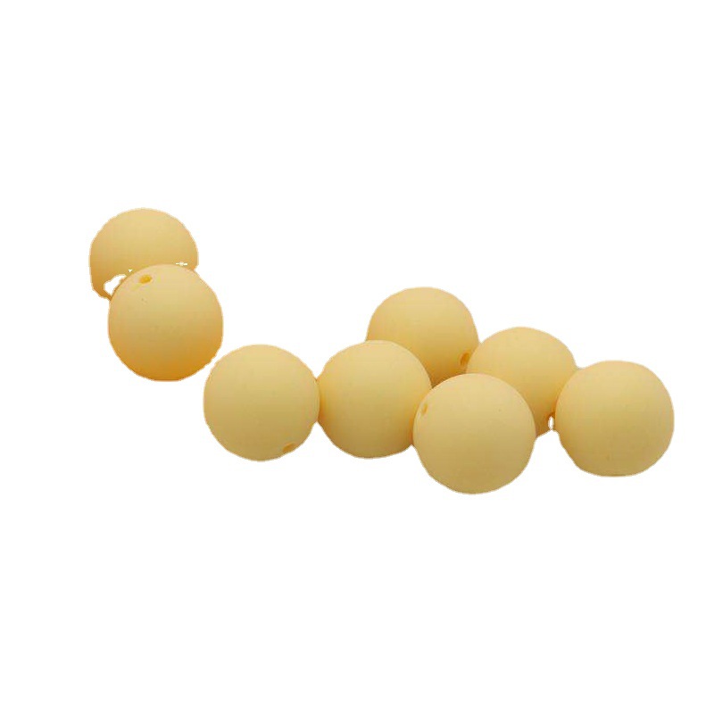 Acrylic candies, colored rubber, straight hole, round beads, phone cases, hair strings, earrings, hair bands, children's DIY accessories Item Picture