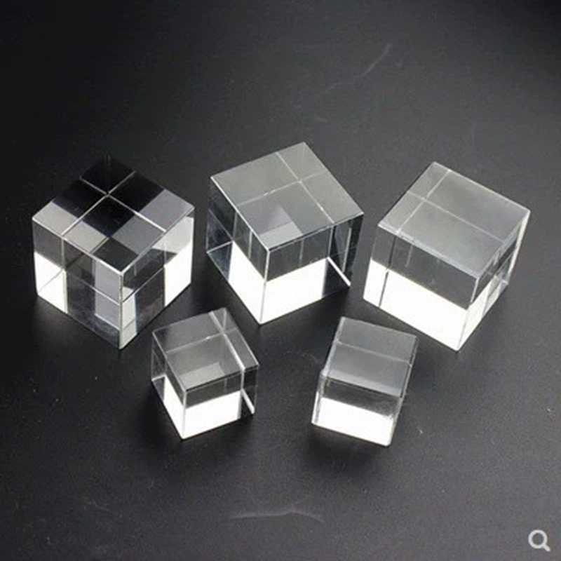 Transparent Crystal Cube 3D Engraved Word Logo Crystal Cube Cube Various Specifications K9 White Embryo details Picture