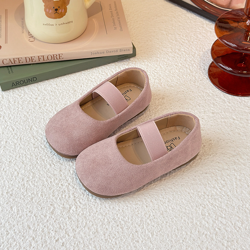 Cute candy-colored summer single shoes for girls 2025, pure color dance performance shoes for small, medium and large children, small leather shoes details Picture