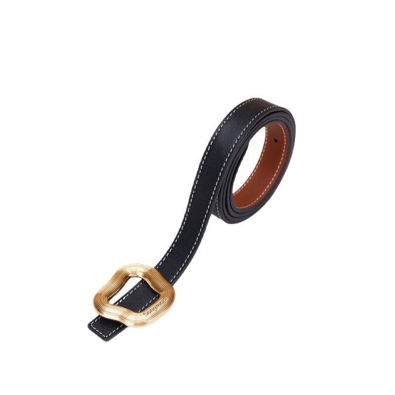 Songmont山下有松腰带双面自由搭配设小众简约牛皮女装饰腰带详情图5