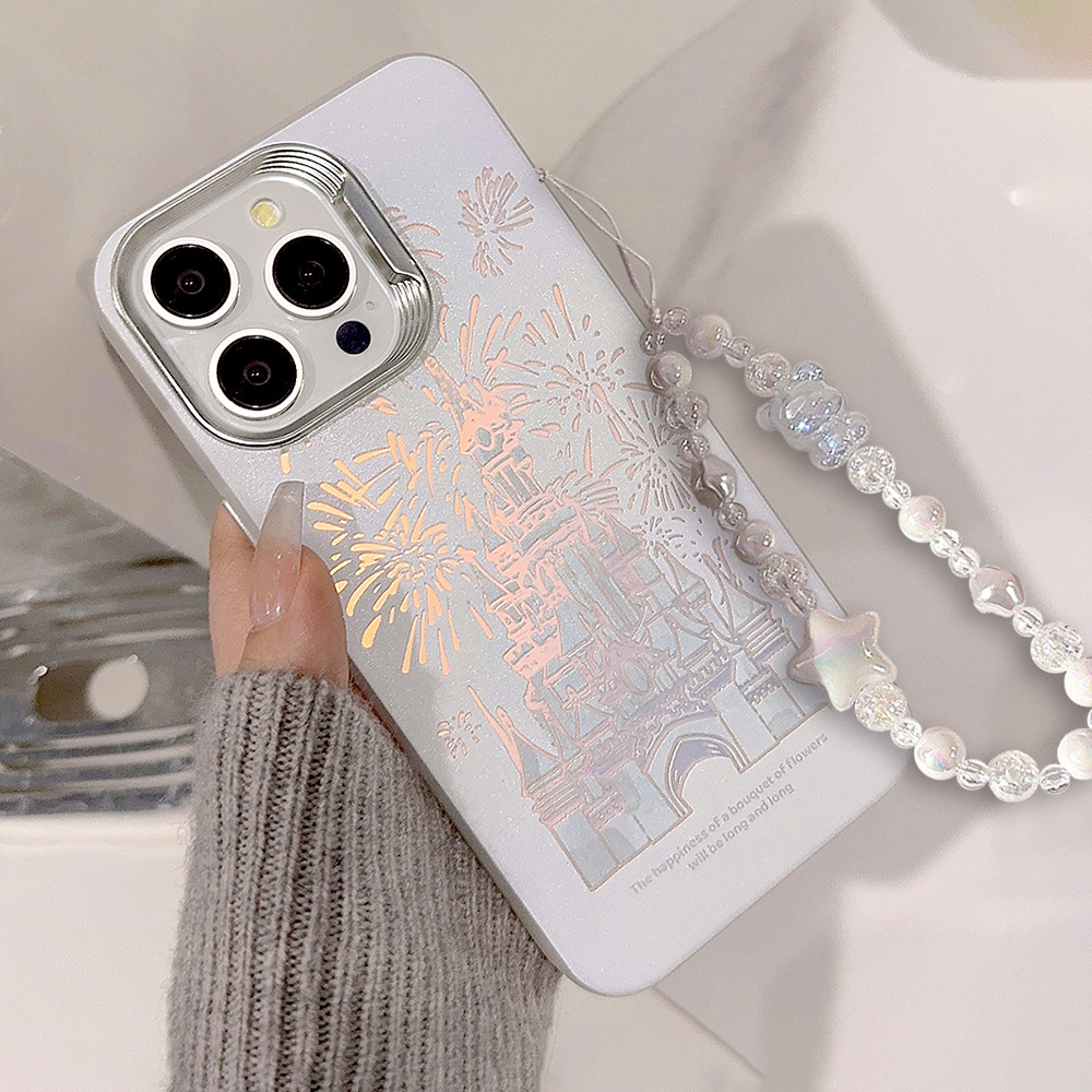梦幻城堡烟花iphone15适用17Promax手机壳16苹果13镭射11华为硬14详情15