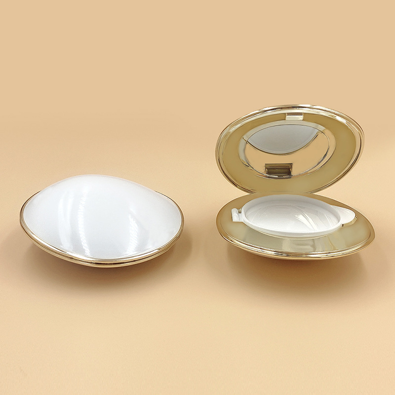 新款气垫盒定 制 贝壳形状粉底液盒子bb霜气垫盒彩妆气垫盒包材