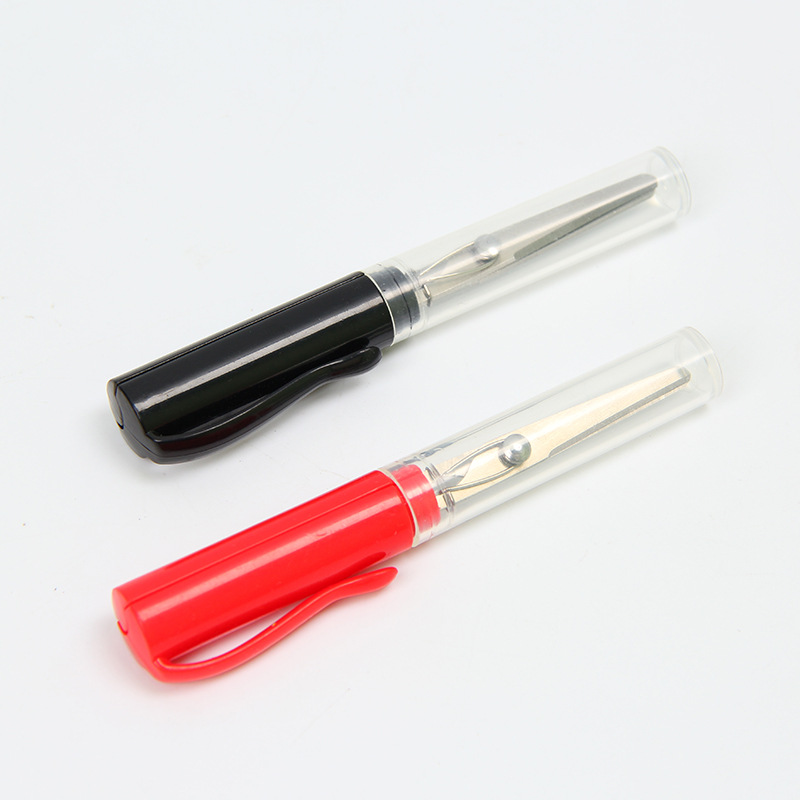 The manufacturer's pen type portable scissors, pen type scissors, folding portable pen type small scissors, office scissors, pen scissors Item Picture