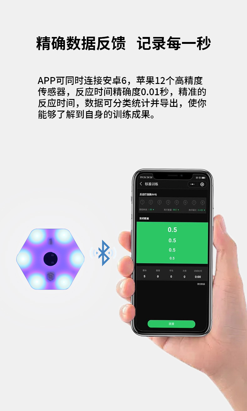 足球反应训练灯手臂敏捷训练灯篮球健身运动控球反应步伐能力灯详情8
