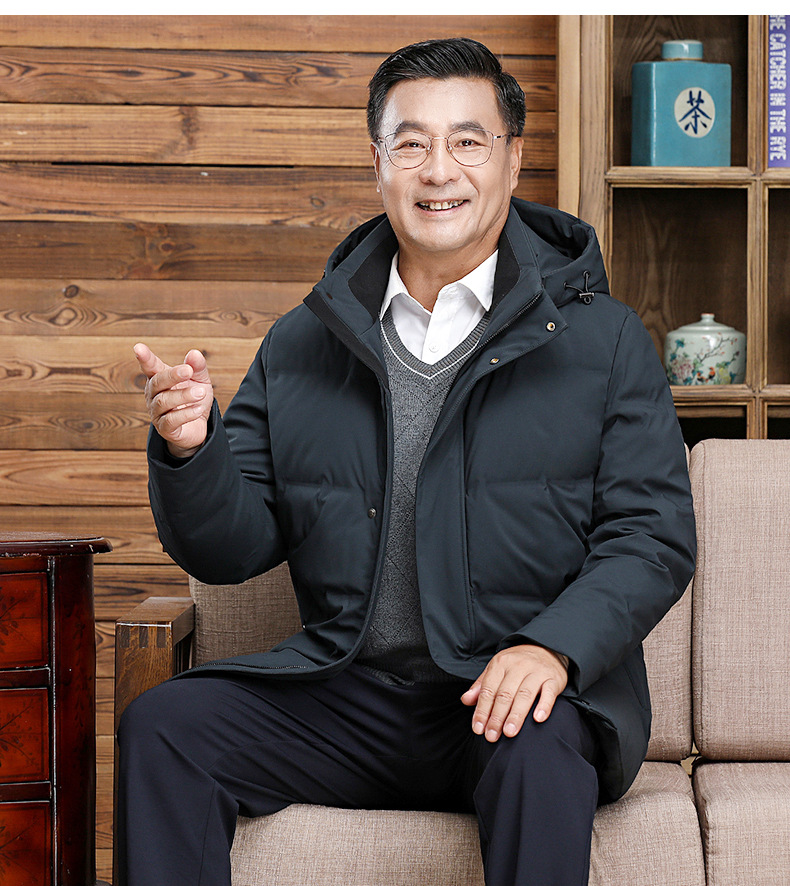 中老年羽绒服男中长款爸爸装加厚冬款父亲爷爷装大码短款保暖外套详情15