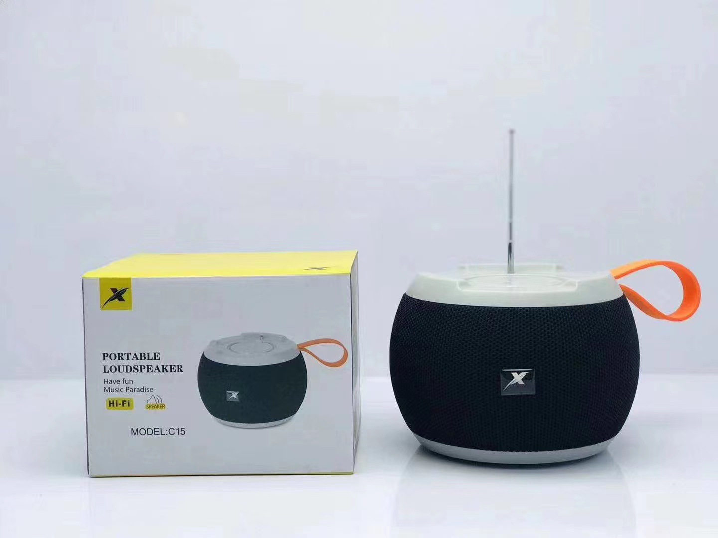 African bestseller C15 Bluetooth speaker, outdoor radio, wireless Bluetooth speaker, fabric stand, portable details Picture