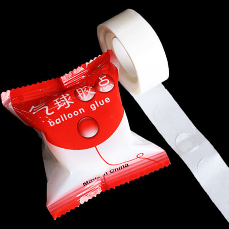A roll of 100-dot dot glue, balloon glue dots, double-sided tape, transparent wedding supplies, decorative accessories