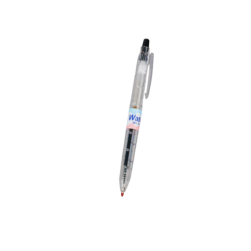 Limited edition niche PET bottle press pen ins student transparent, simple and smooth black pen signature pen 0.5mm gel pen Item Picture