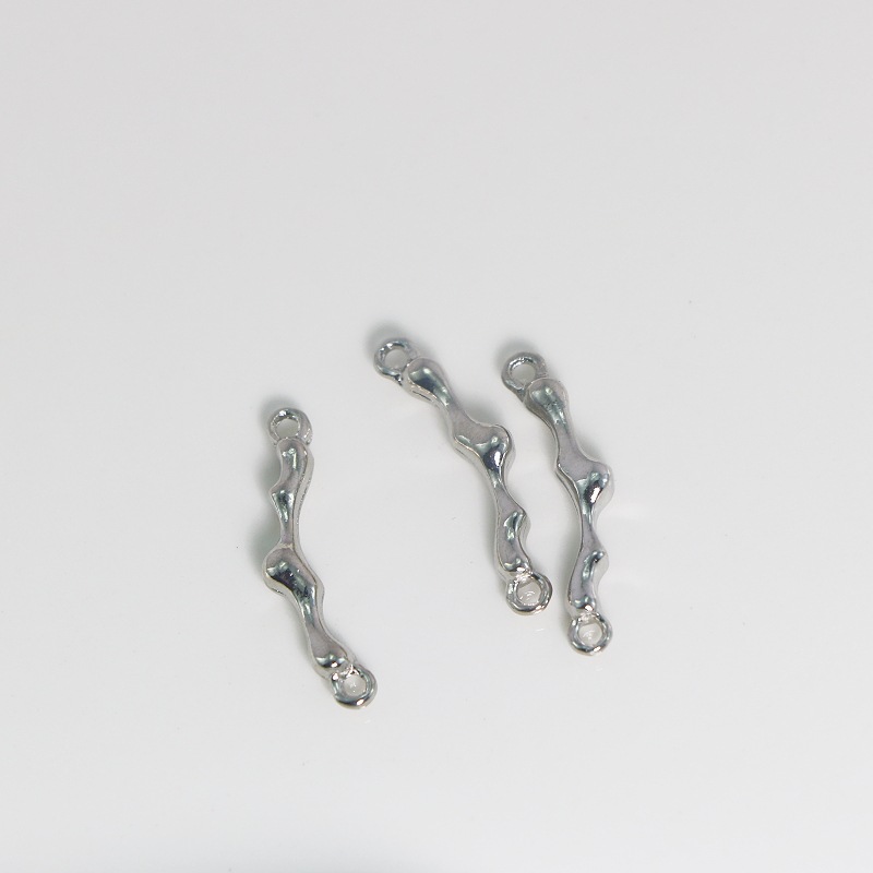 New zinc alloy connector double hanging bamboo joint DIY earrings, pendants, bracelets, necklaces and accessories