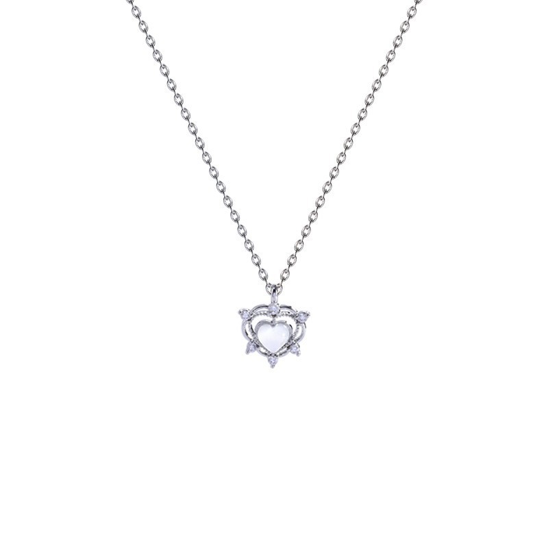 Silver Titanium Steel Chain Butterfly Love Necklace Female Ins Personality Niche Geometric Necklaces Pendant Wholesale Item Picture