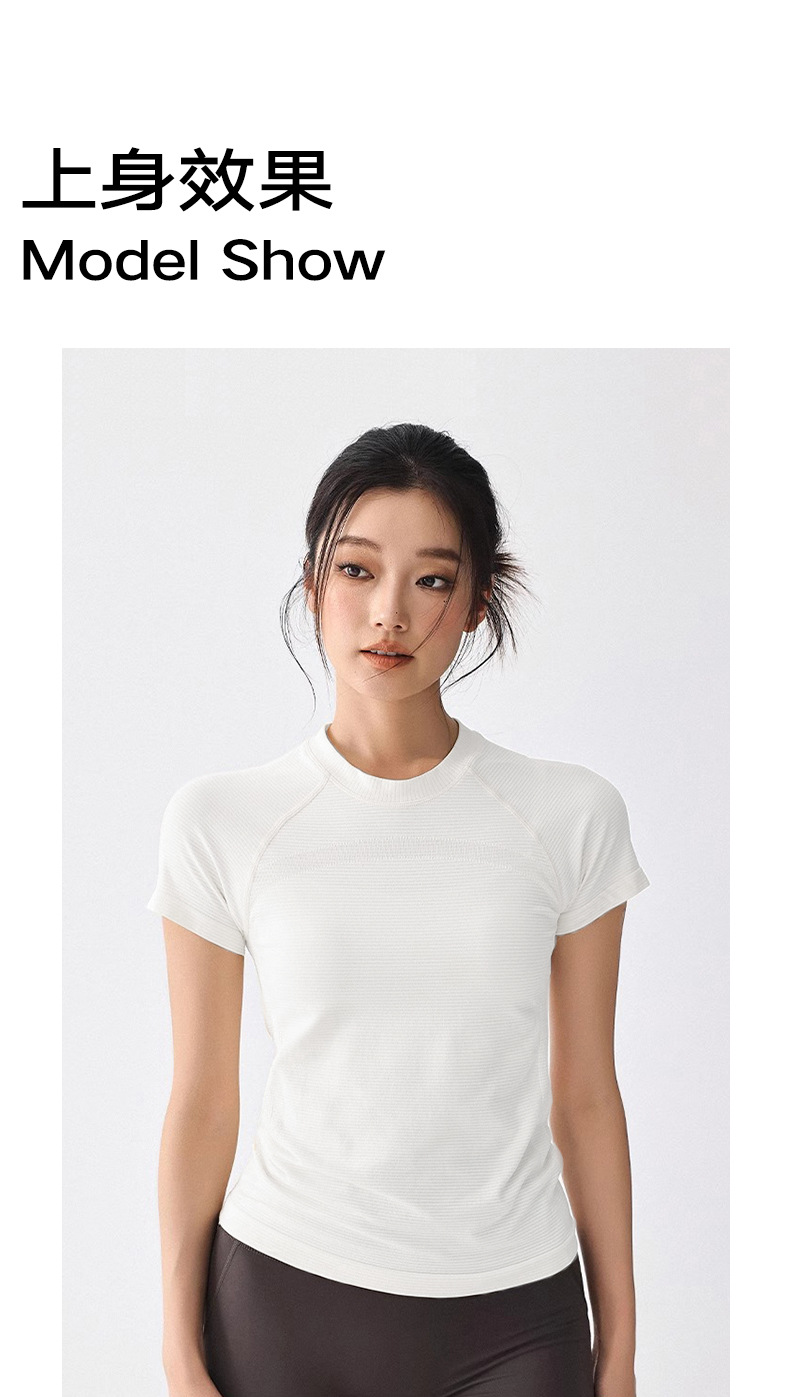 Weightlifting Fairy Summer Thin Sports short-sleeved women yoga running quick-drying top Slimming Casual T-shirt Outdoor training clothing POLO shirt pic 14