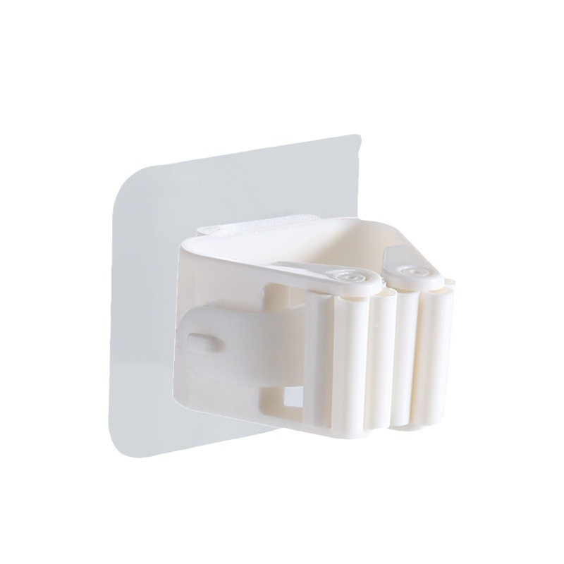 Mop Stand Perforation-Free Mop Clamp Mop Hook Bathroom Hanger Without Trace Strong Wall Hanging Storage Bearing Kitchen Item Picture