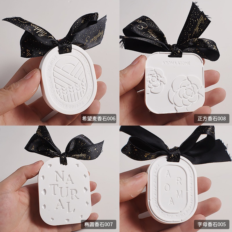 diy camellia gypsum nameplate silicone mold wardrobe car AROMA wax sheet Aroma diffuser stone mill Specification image