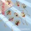 Brass ancient-style hollowed-out pendant, Dream of the Red Chamber metal bookmark, graduation gift, Chinese-style cultural and creative small gift customization, national trend Specification image