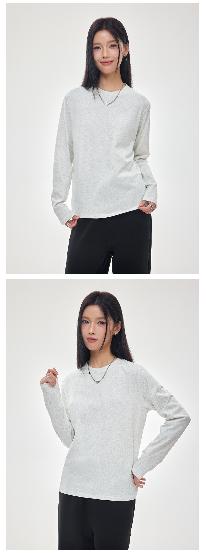 Quick-drying, cool-feeling, sun-protective basic long-sleeved T-shirt for women, SORONA outdoor sports daily commuting base layer top pic 16