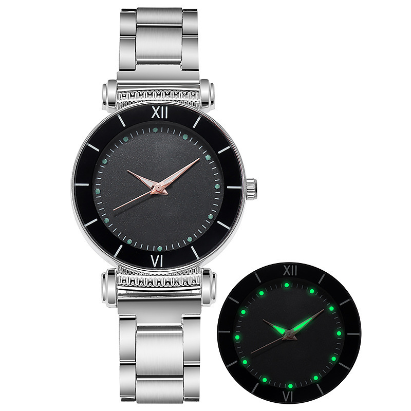 ebay wish Amazon cross-border new women's watches, women's steel band quartz watches, luminous women's watches wholesale