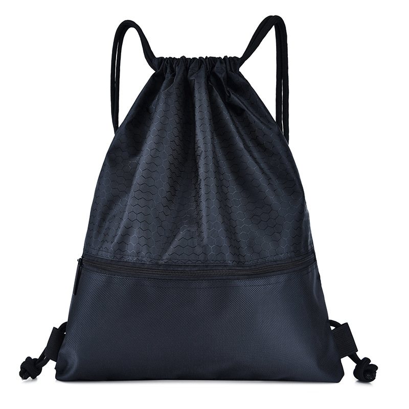 Oxford Cloth Bundle Pocket Drawstring Backpack Large Capacity Lightweight Travel Bag Outdoor Sports Fitness Basketball Bag Wholesale Item Picture