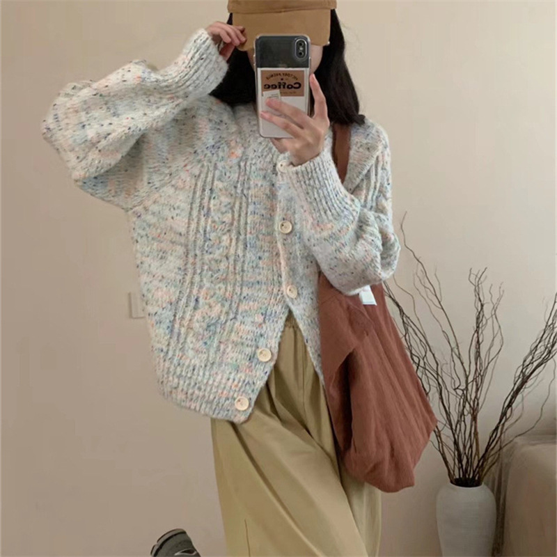 复古韩系杂色细节图
