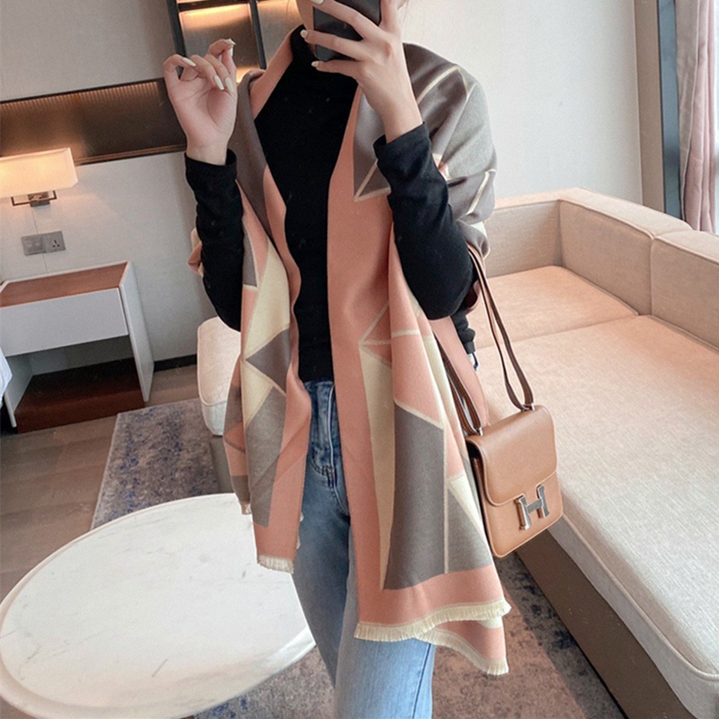 Air-Conditioned Room Shawl With Autumn Female Winter Office Nap Blanket Cloak Neck Warm With Imitation Cashmere Scarf Application Scenario