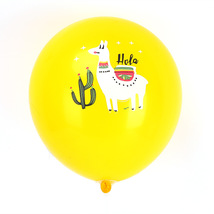 新款羊驼气球派对用品乳胶气球批发