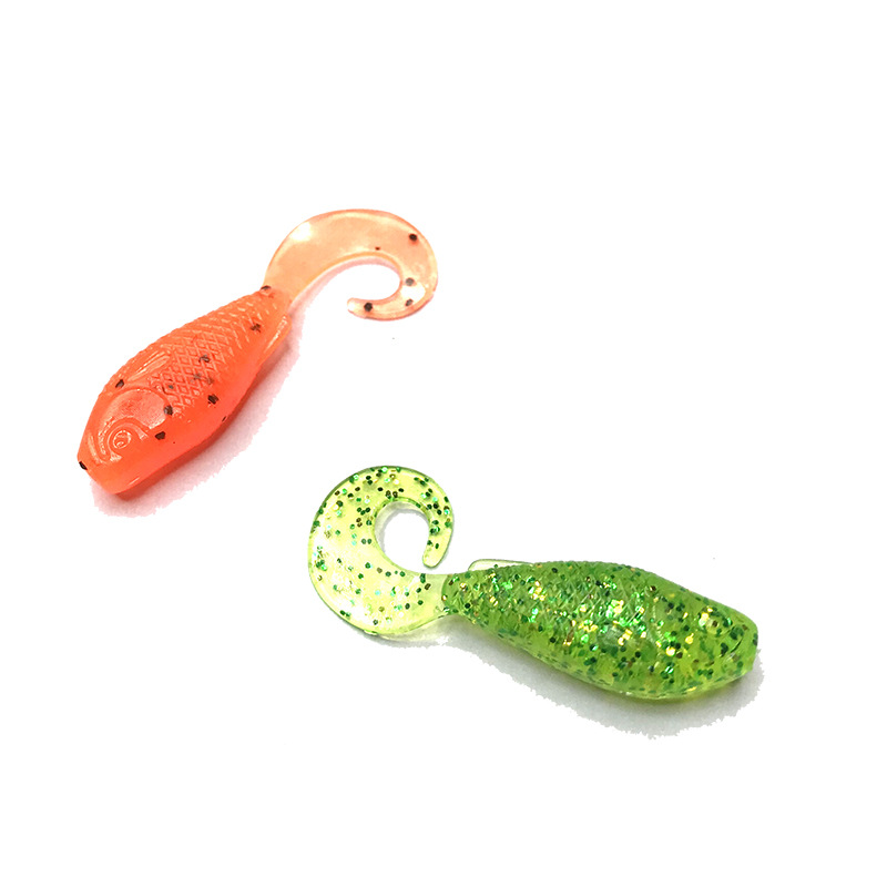 Dongle Jian Soft Bait, Little Tadpole, Little Curly Tail fish Attractor, Black pit sea bass, Sunfish, bamboo shoot shell, pomfret, lure fishing Specification image