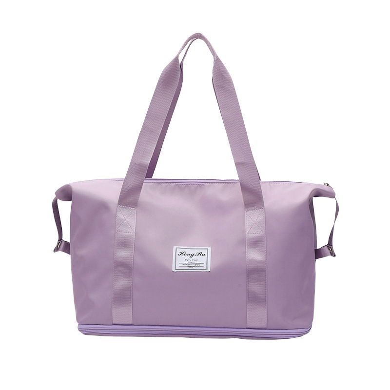 双层大容量旅行包干湿分离hot拉杆箱带手提单肩包健身休闲瑜伽包