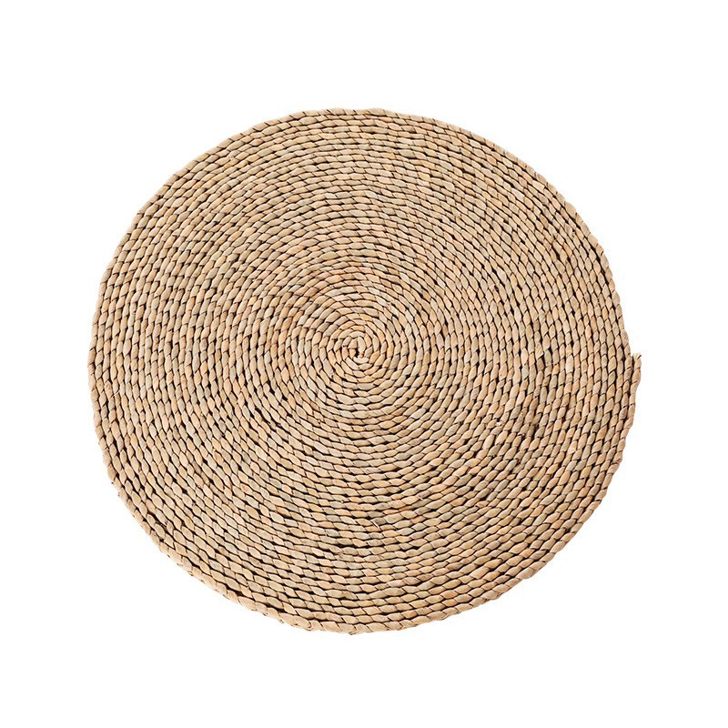 草编地垫蒲团/草垫/坐垫白底实物图