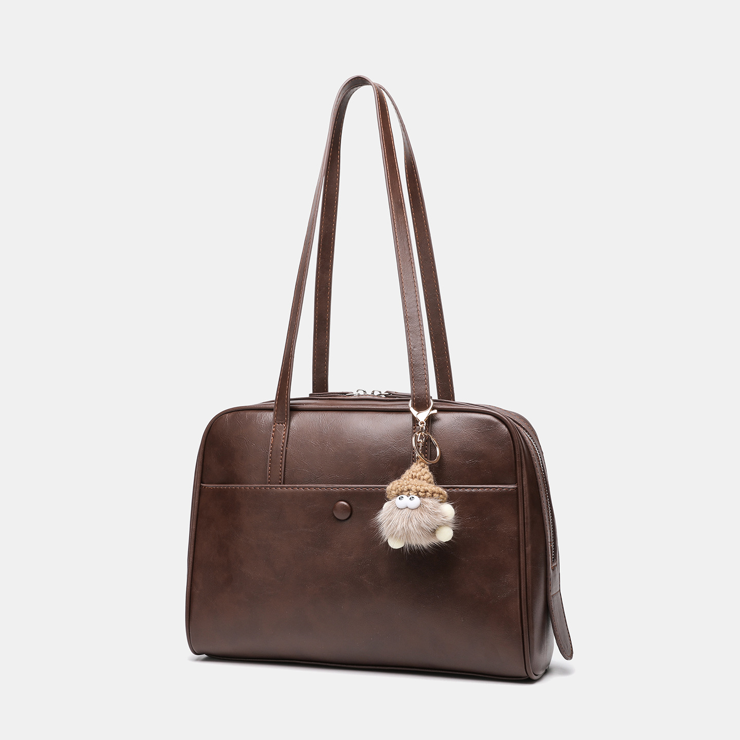 韩版新款复古大容量枕头包轻奢手提托特包通勤高级感百搭单肩女包细节图