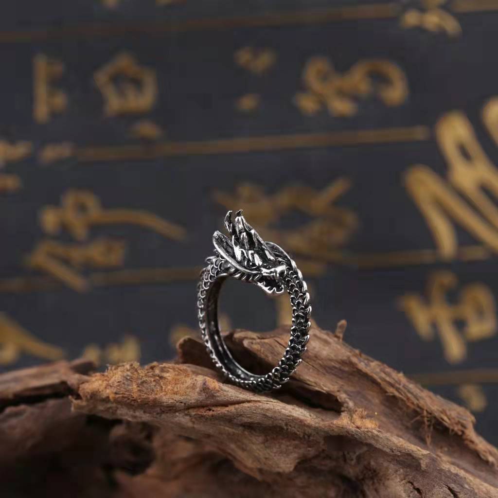 Crossover boom estilo vintage anillo hombres hipsters personalidad dominador soltero abierto hipsters hombres mujeres anillos de comida al por mayor Specification image