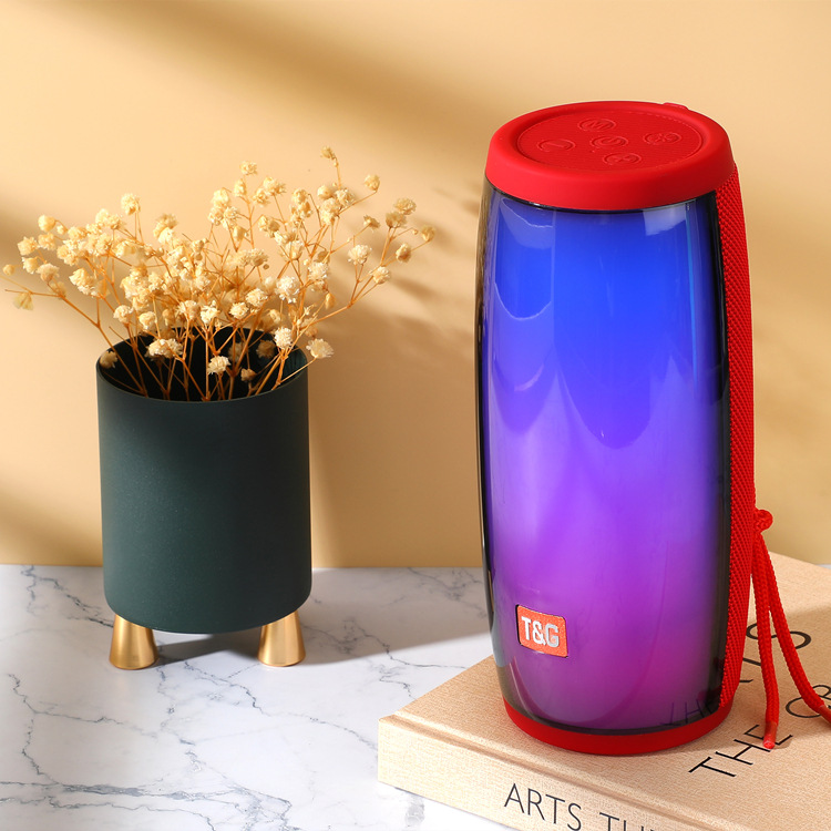 Cross-border e-commerce TG317 Bluetooth speaker, LED Melody Color light, Creative gift, small speaker, outdoor waterproof subwoofer