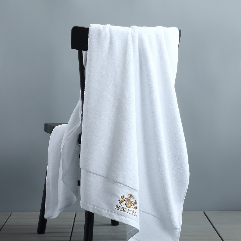 Pure cotton absorbent thickened towel, Marriott satin towel, bath towel, face towel, beauty salon, five-star hotel towel, bath towel Item Picture