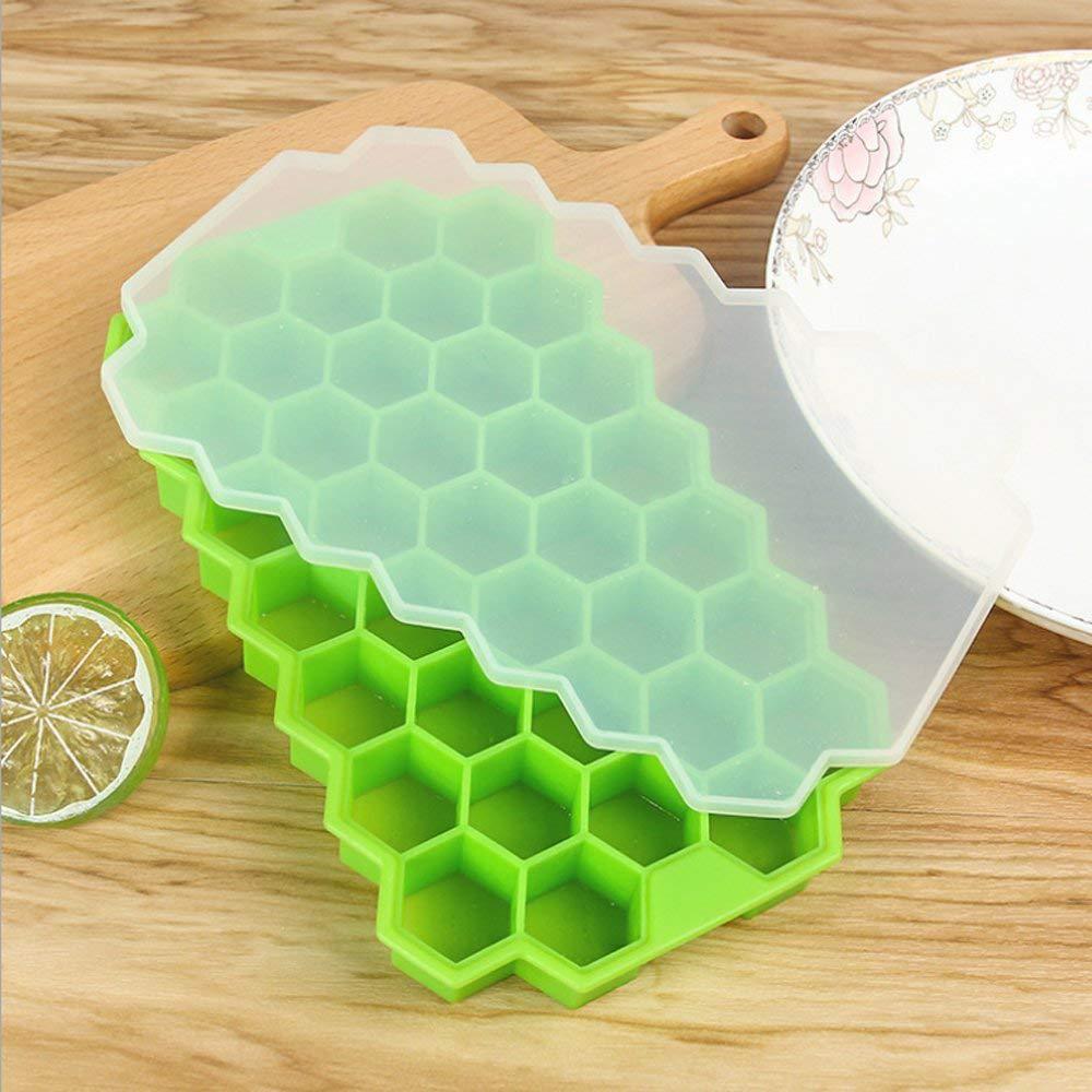 Silicone honeycomb ice cube tray