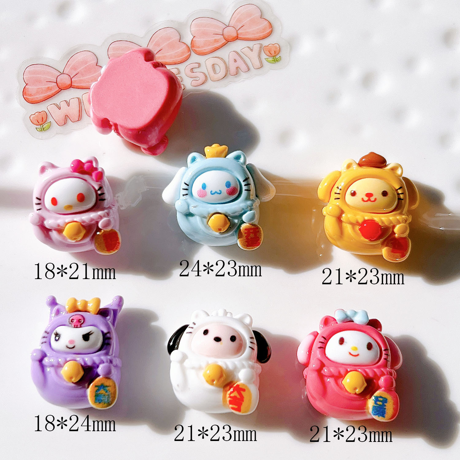 树脂饰品配件批发diy配件手工材料鞋扣帽子奶油胶贴片帽子狗详情34